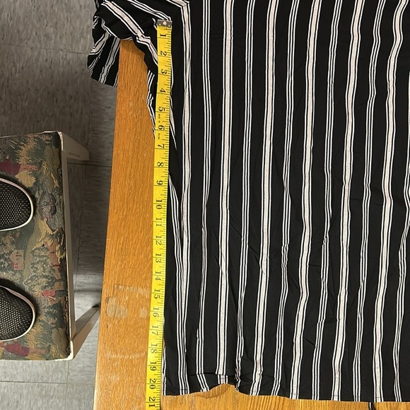 Black and White Striped Jumpsuit - Picture 5 of 7